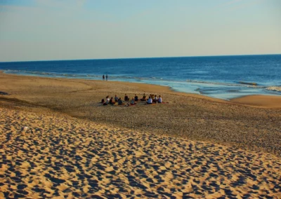 Meditation am Strand von Sylt