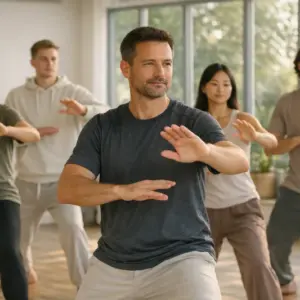 Qigong Ausbildungs-Gruppe (KI generiertes Bild)